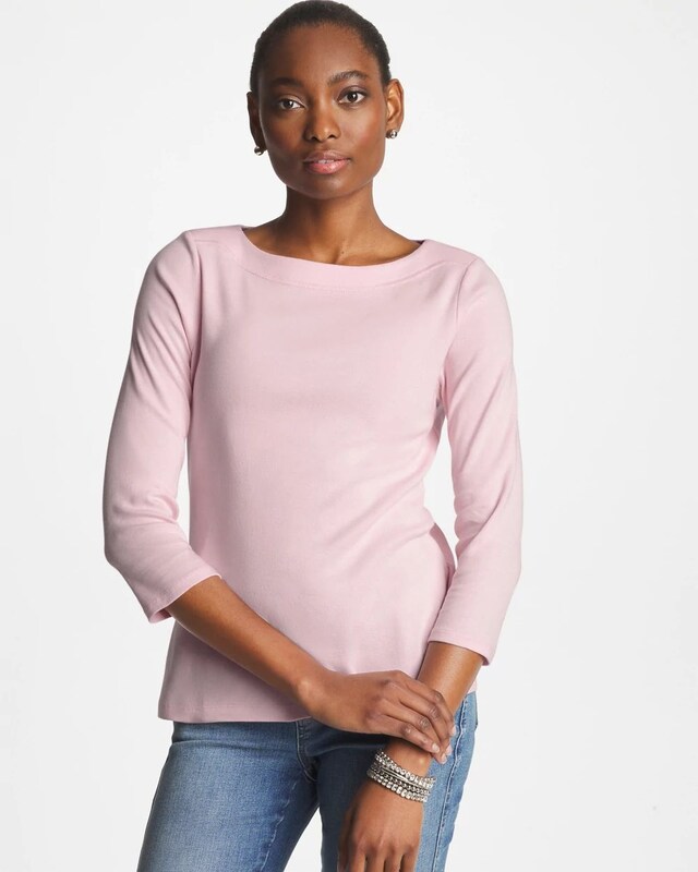 Pima 3/4 Sleeve Tee - image 1
